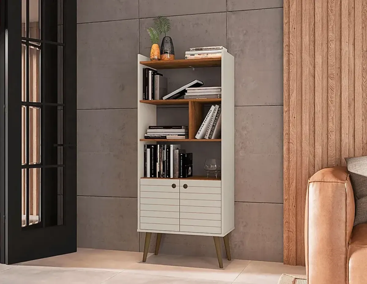 Corriedale Off-White Bookcase