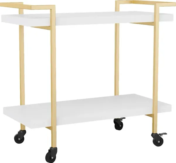Azaline White Printer Cart