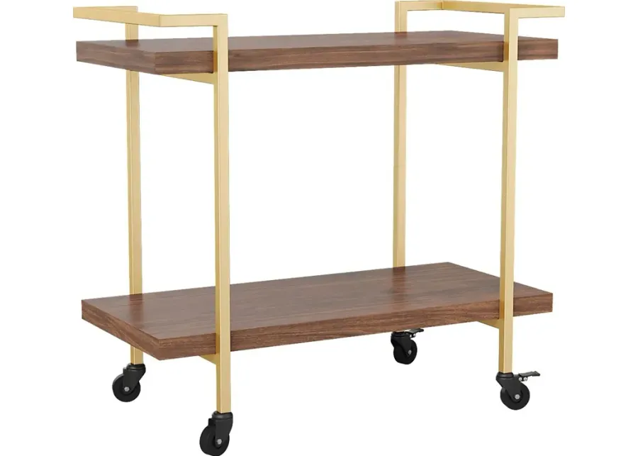 Azaline Brown Printer Cart