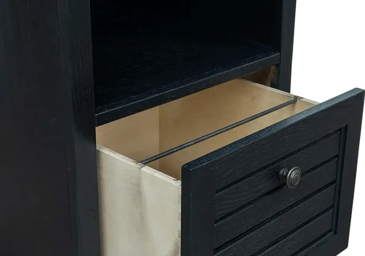 Baozi Black File Cabinet