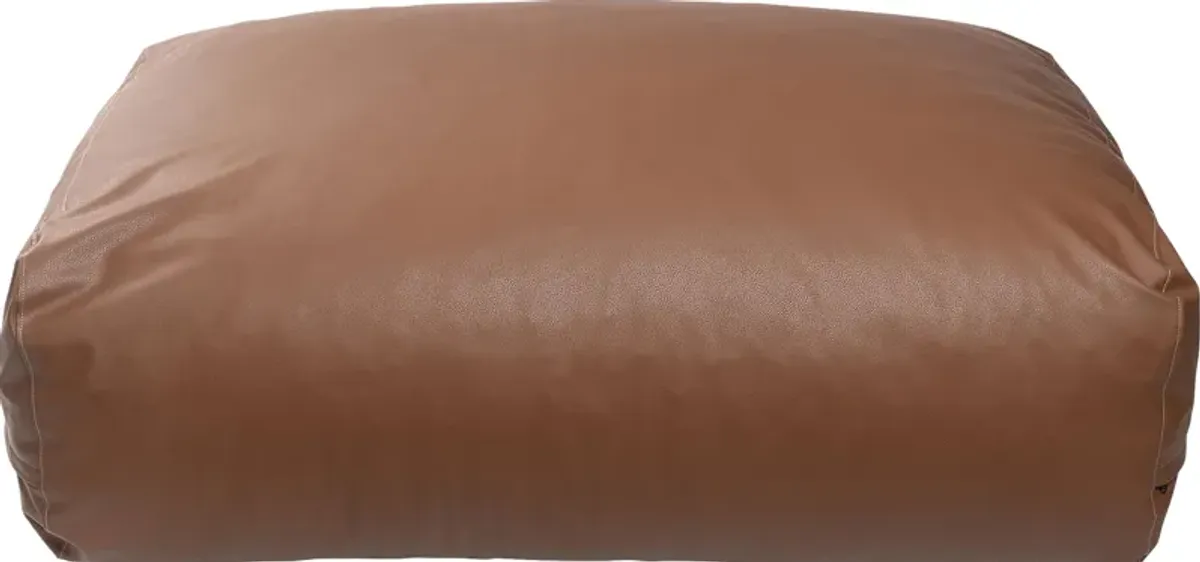 Prasia Walnut Large Bean Bag Chair