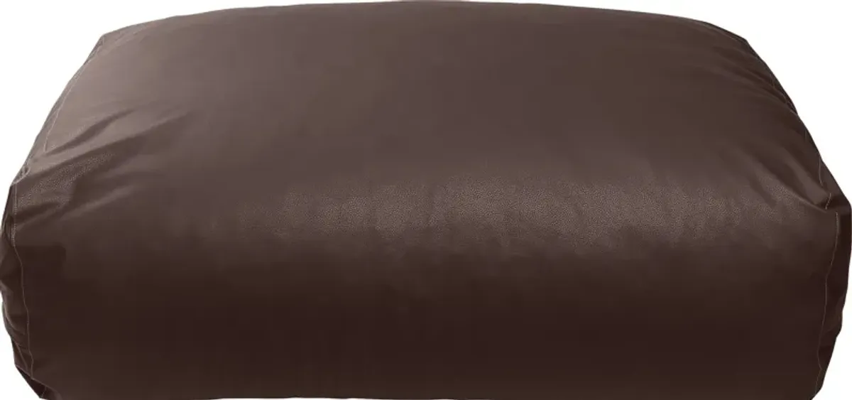 Prasia Brown Large Bean Bag Chair