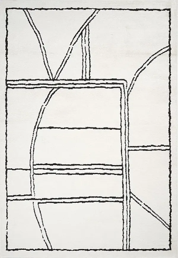 Kwaye White 3'6 x 5'6 Rug