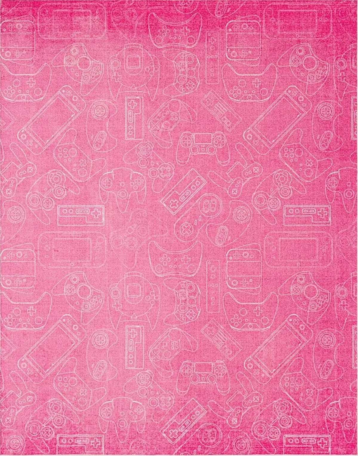 Kids Gamer's Dream Pink 3' x 5' Rug