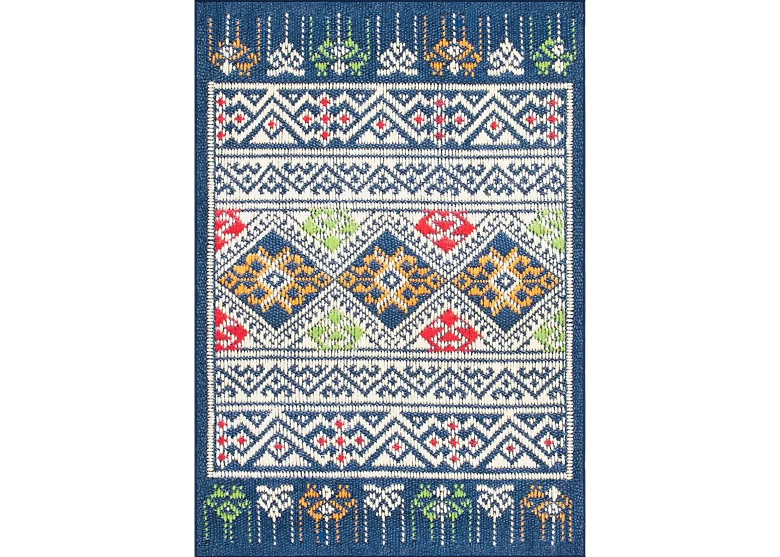 Emiku Blue/Multi 4'4 x 6' Rug