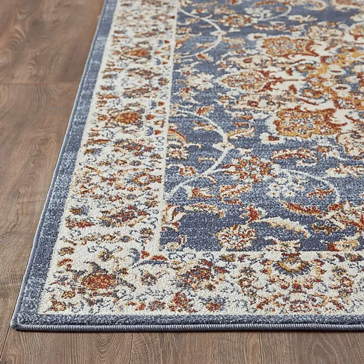 Amrenta Blue 2' x 6'7 Runner Rug