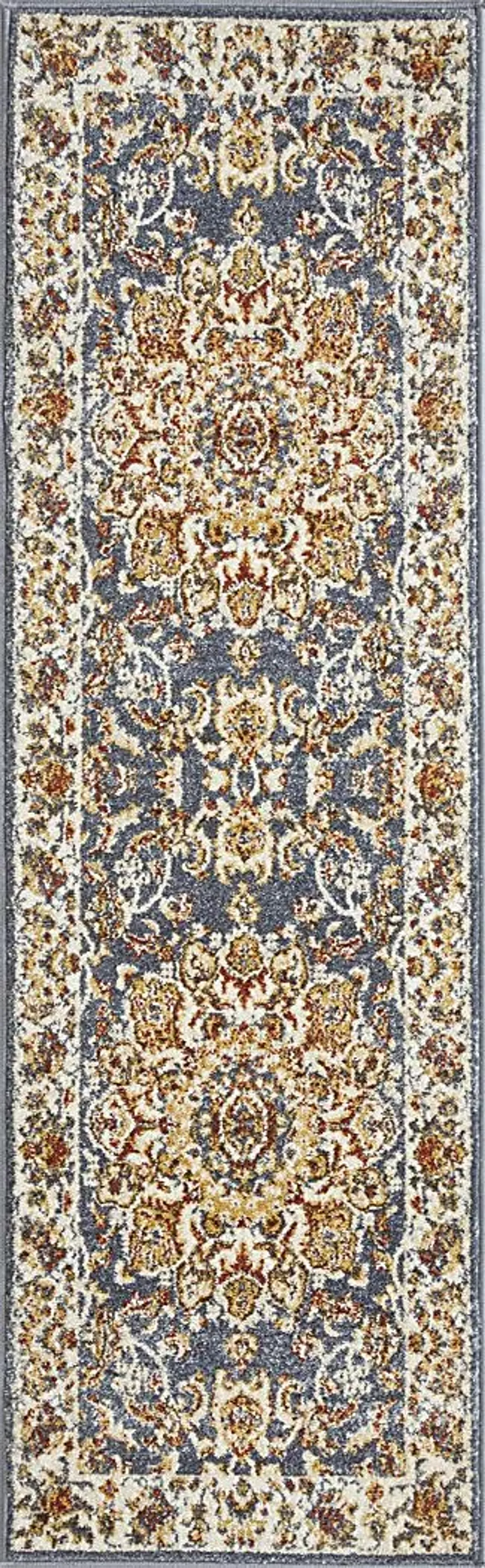 Amrenta Blue 2' x 6'7 Runner Rug