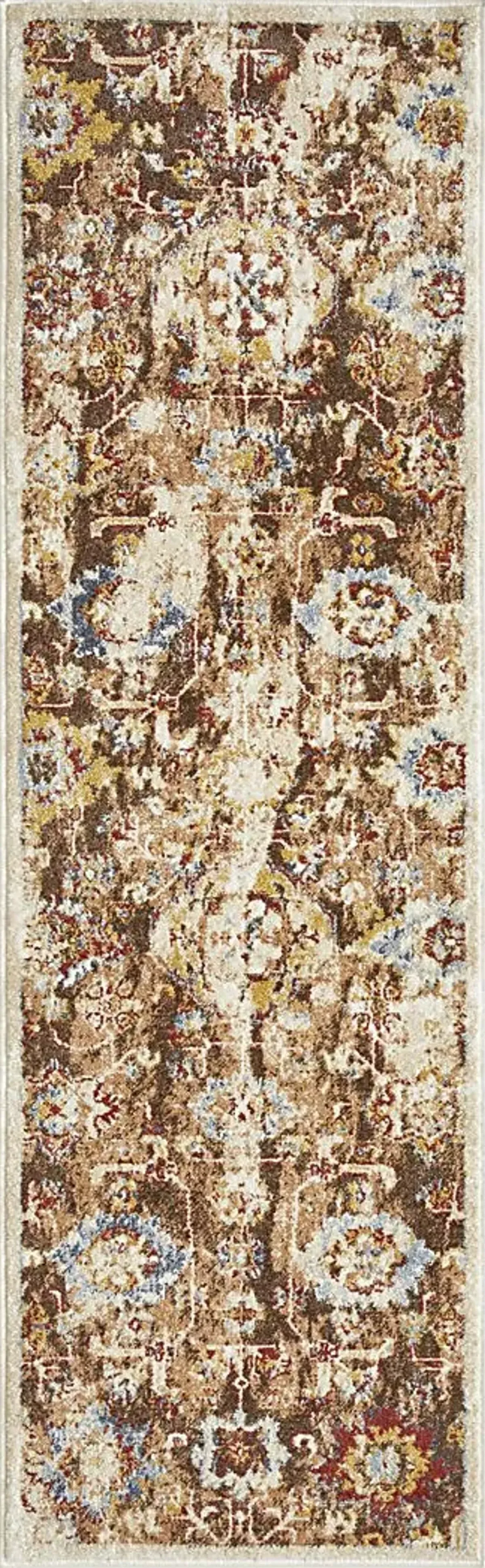 Amibell Brown 2' x 6'7 Runner Rug