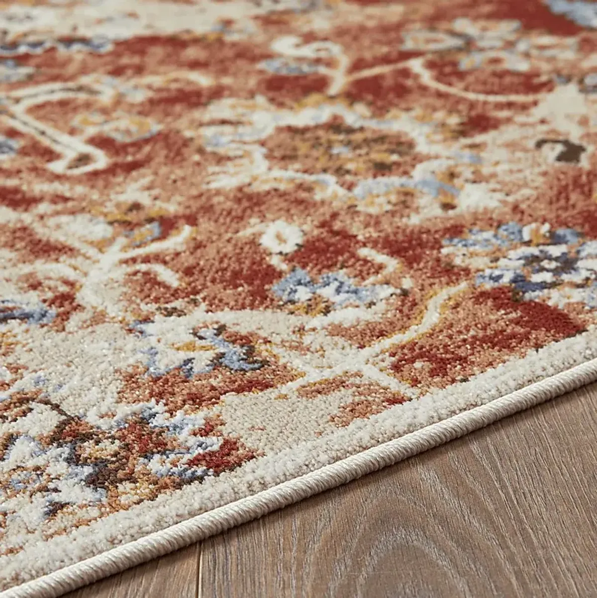 Amibell Orange 2' x 6'7 Runner Rug