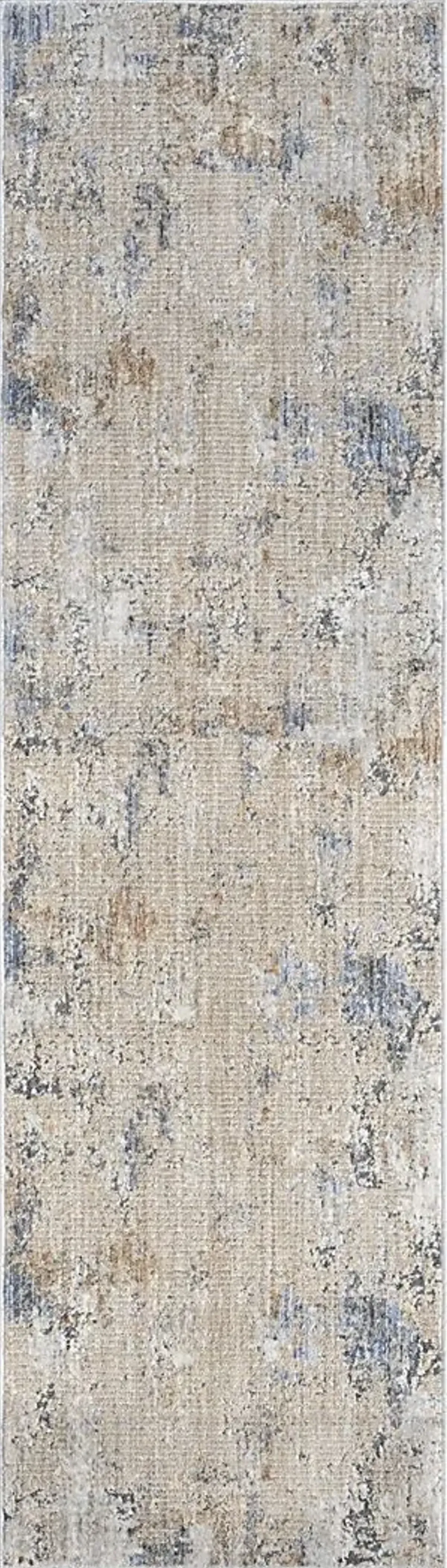 Crique Beige 2'2 x 8' Runner Rug