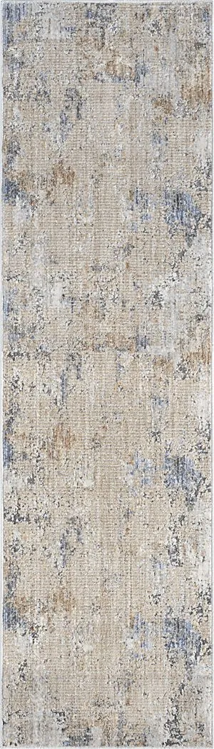 Crique Beige 2'2 x 8' Runner Rug