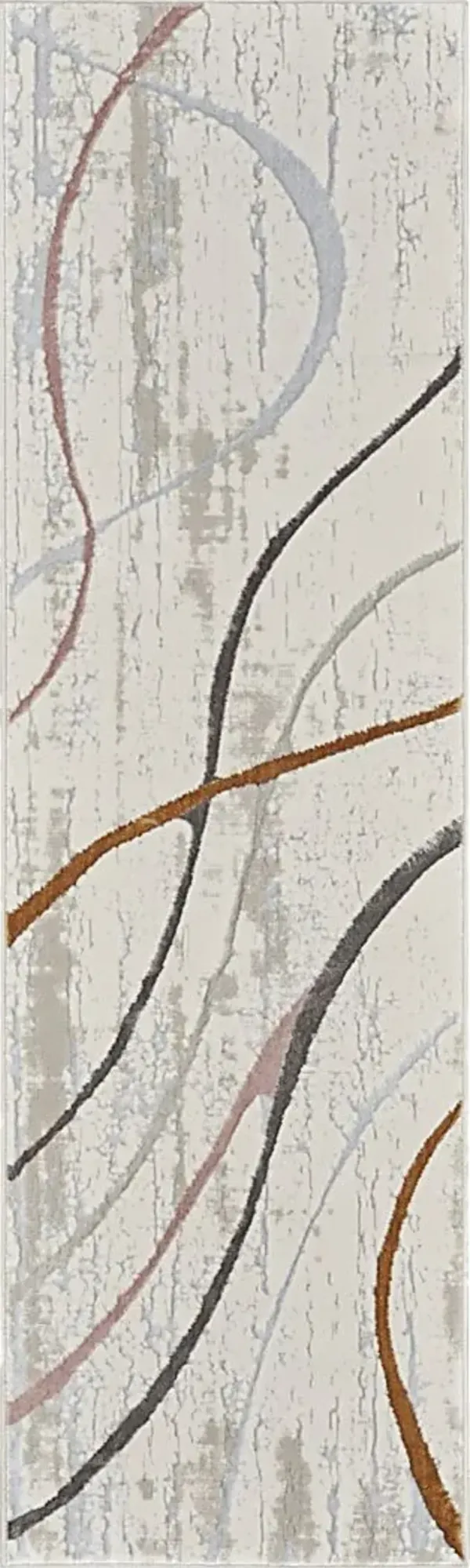 Kasula Ivory/Multi 2'3 x 7'6 Runner Rug