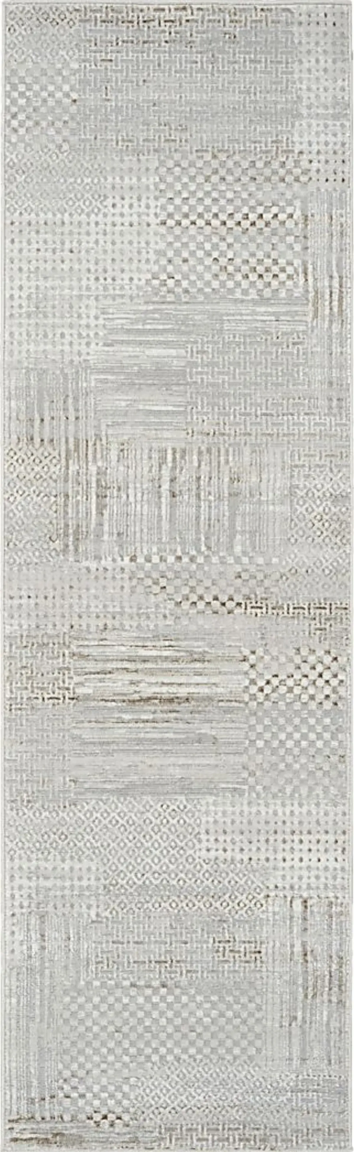 Granway Silver 2'3 x 7'6 Runner Rug