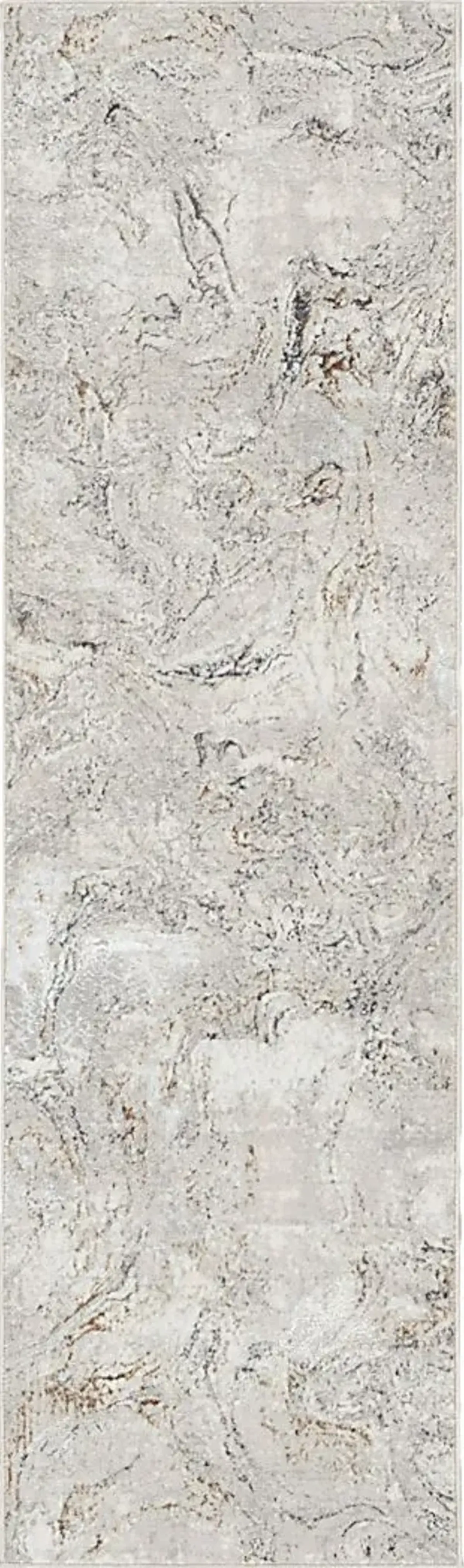 Woodport Gray 2'3 x 7'6 Runner Rug