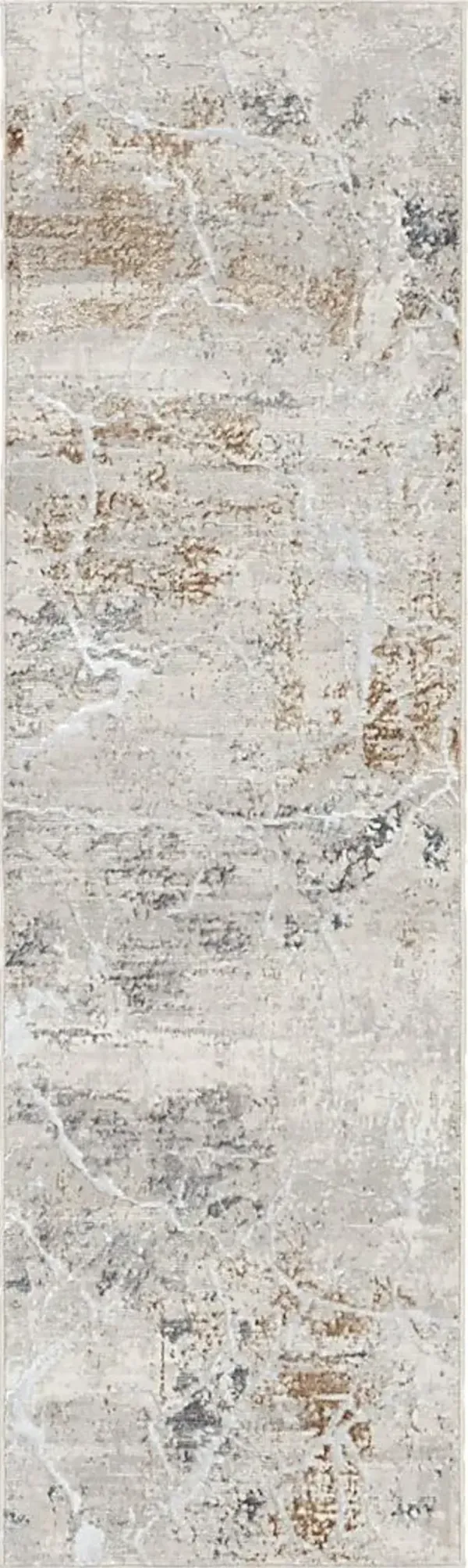 Warbell Gray/Multi 2'3 x 7'6 Runner Rug
