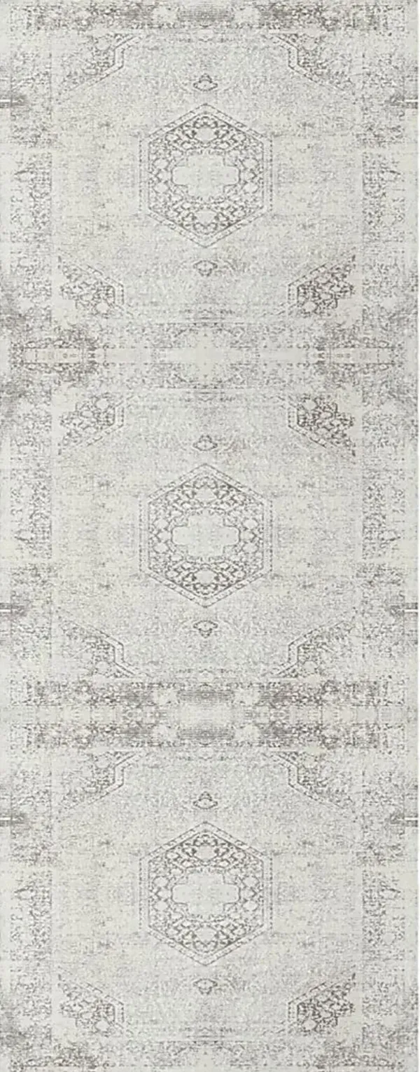 Dembo Gray 2' x 5' Runner Rug