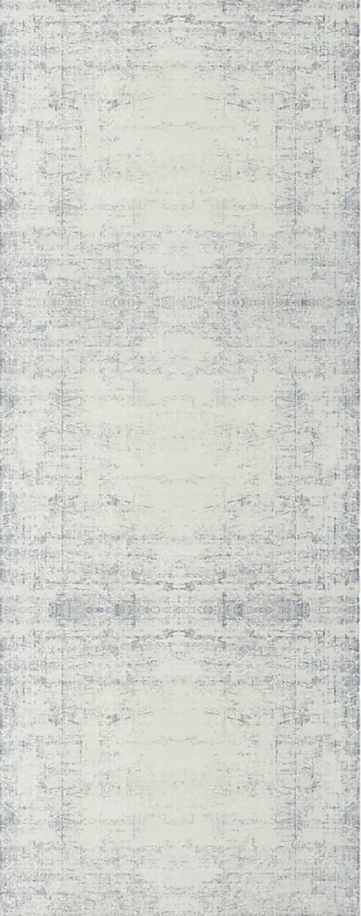 Baturu Blue/Gray 2' x 5' Runner Rug