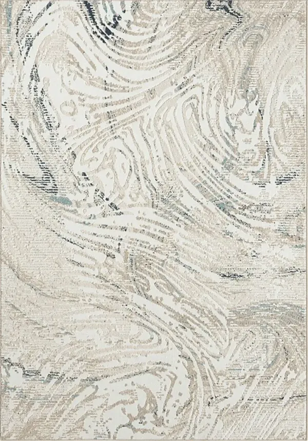 Maged Ivory/Blue 3'11 x 6' Rug