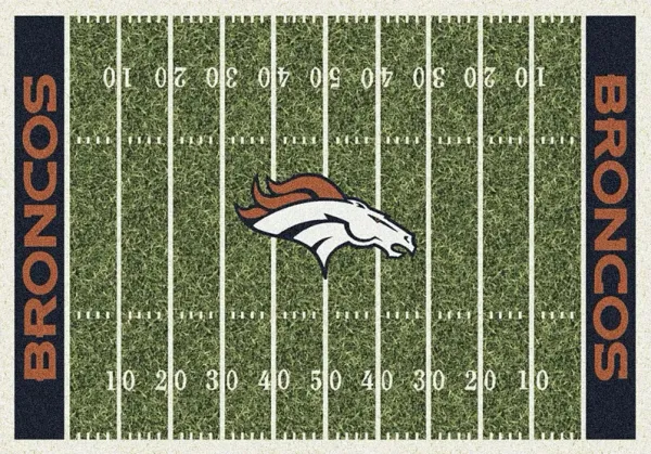 Denver Broncos Green 4' x 6' Rug