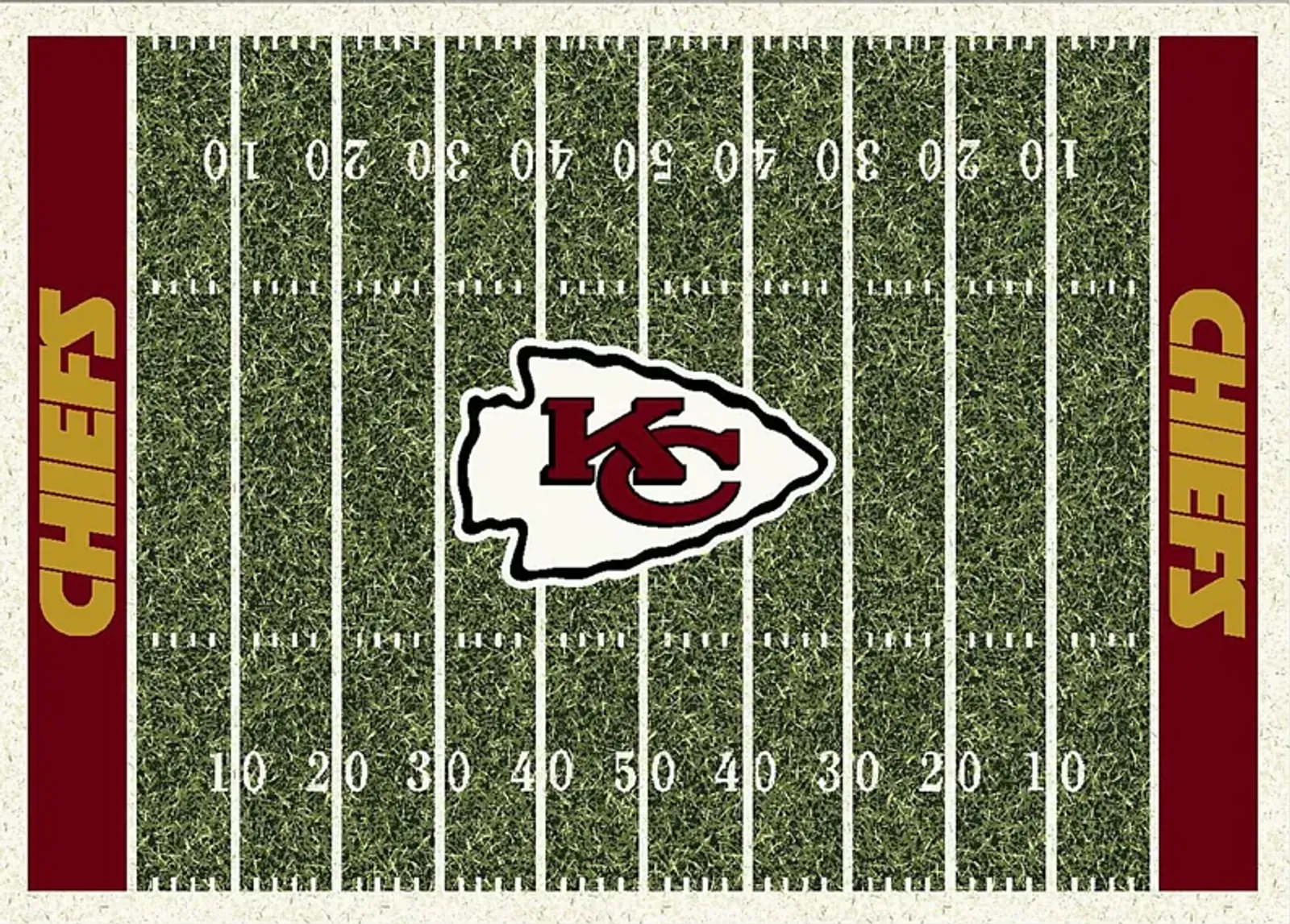 Kansas City Chiefs Green 4' x 6' Rug