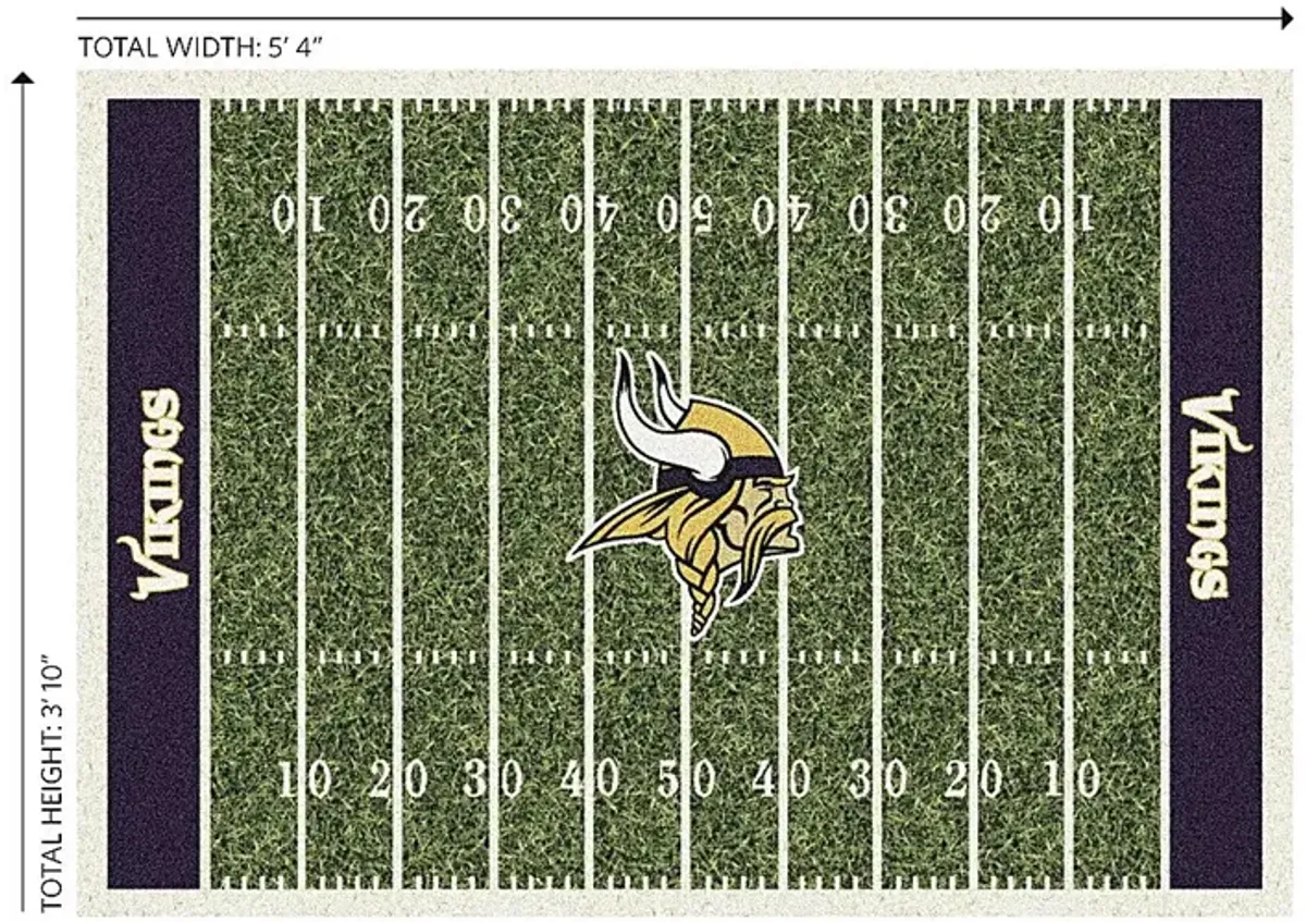 Minnesota Vikings Green 4' x 6' Rug