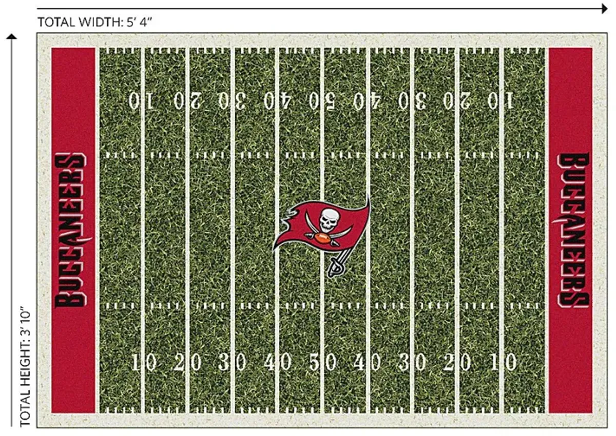 Tampa Bay Buccaneers Green 4' x 6' Rug