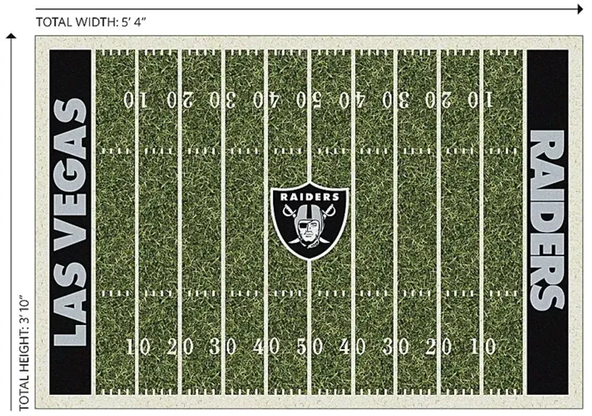Las Vegas Raiders Green 4' x 6' Rug