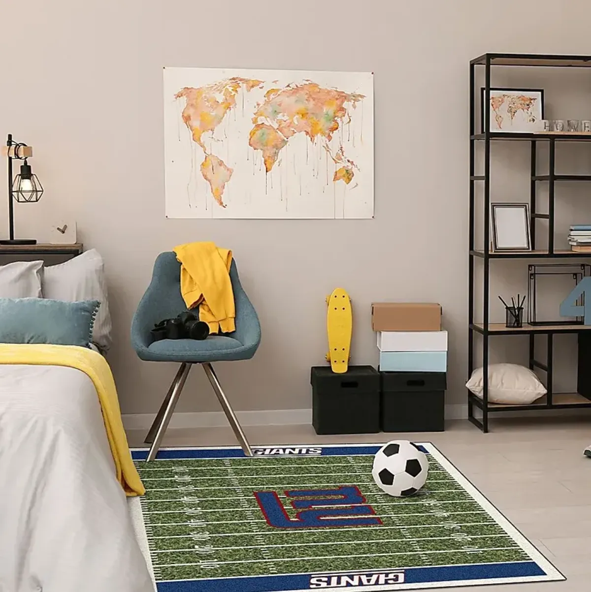 New York Giants Green 4' x 6' Rug