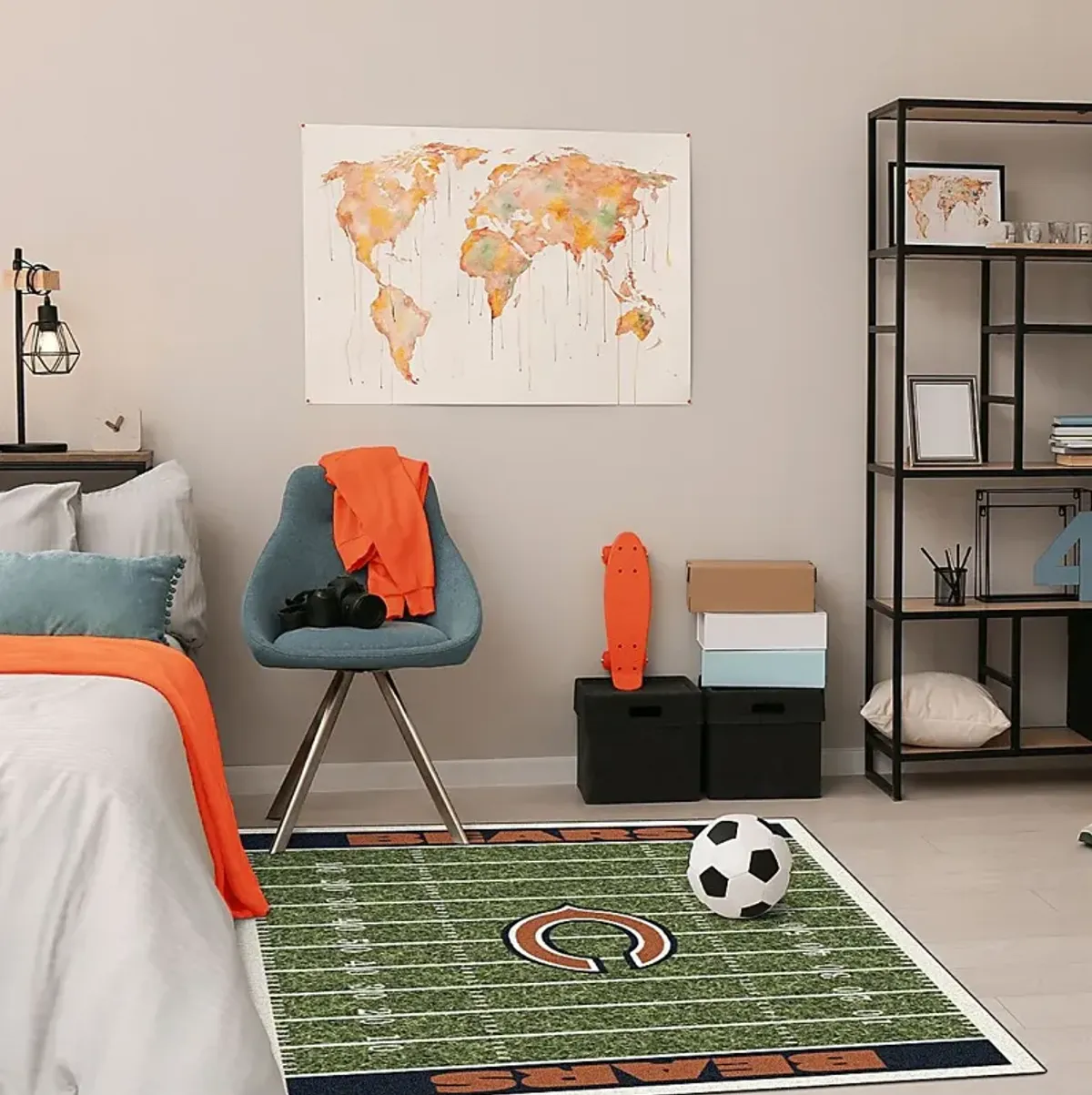 Chicago Bears Green 4' x 6' Rug