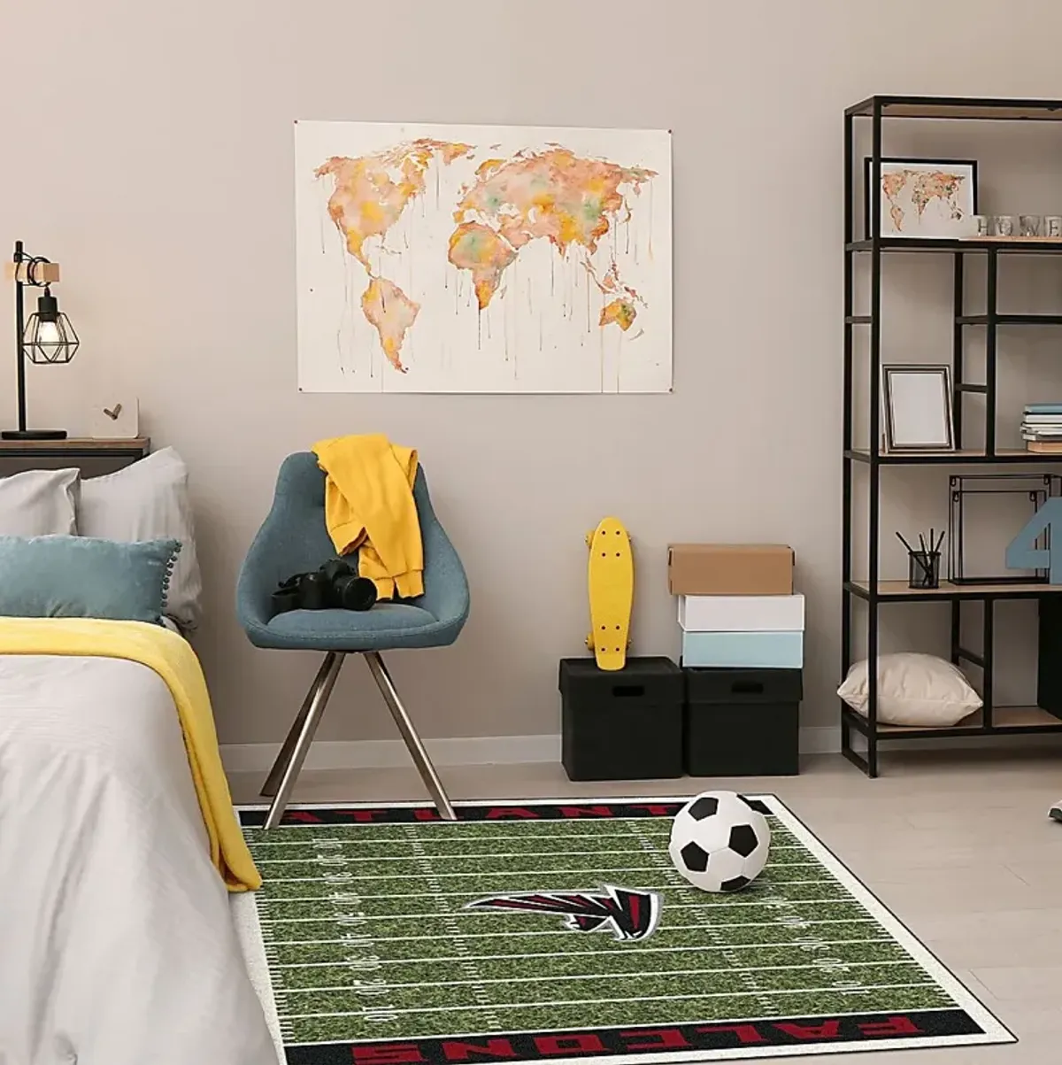 Atlanta Falcons Green 4' x 6' Rug