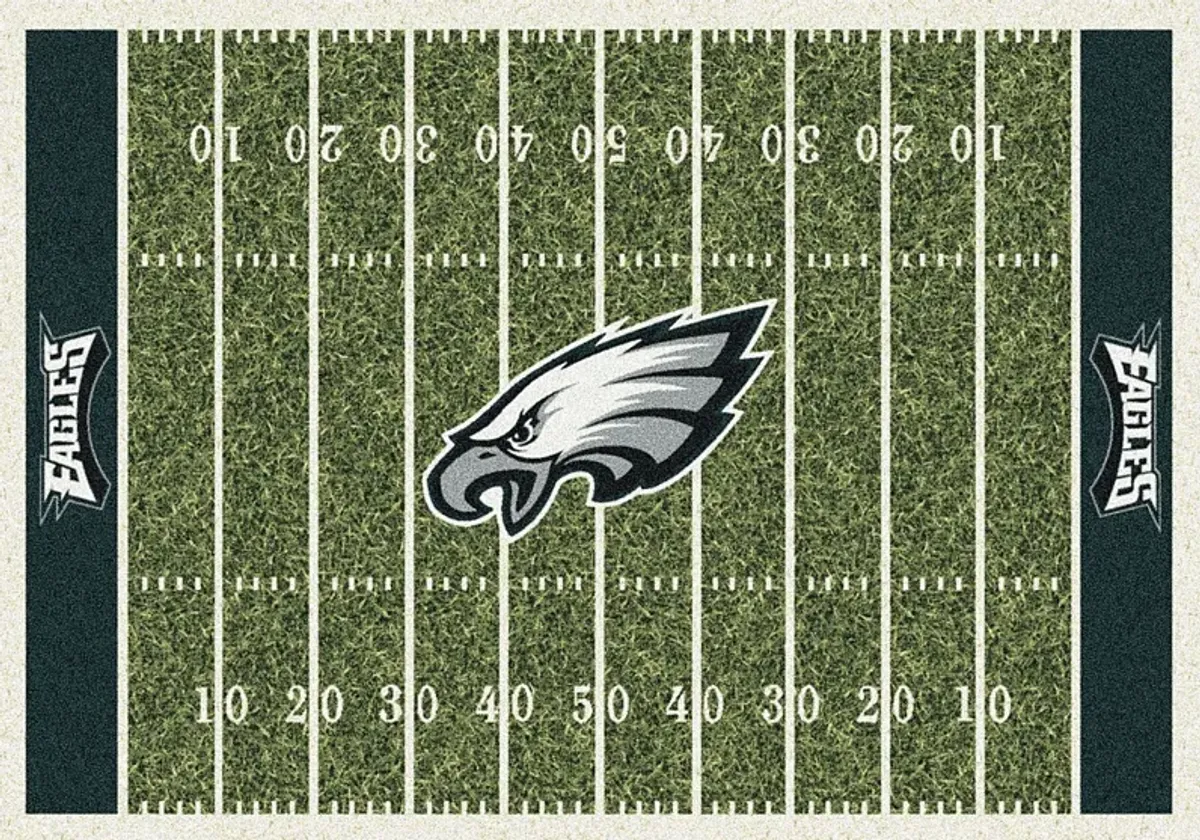 Philadelphia Eagles Green 4' x 6' Rug by Rooms To Go
