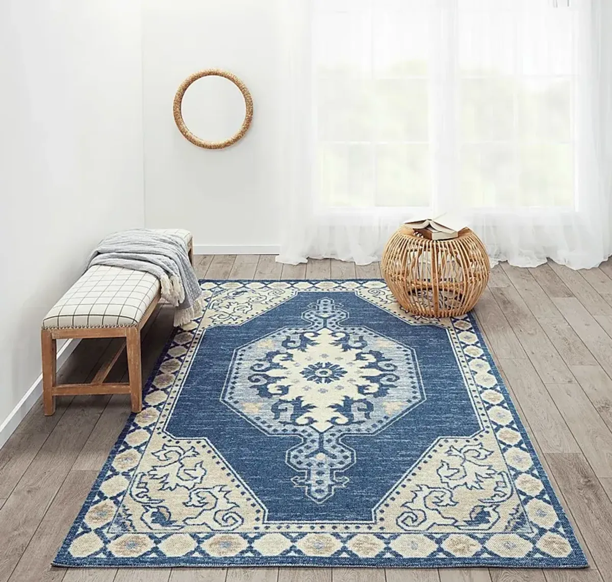 Helna Blue 3'3 x 5' Rug