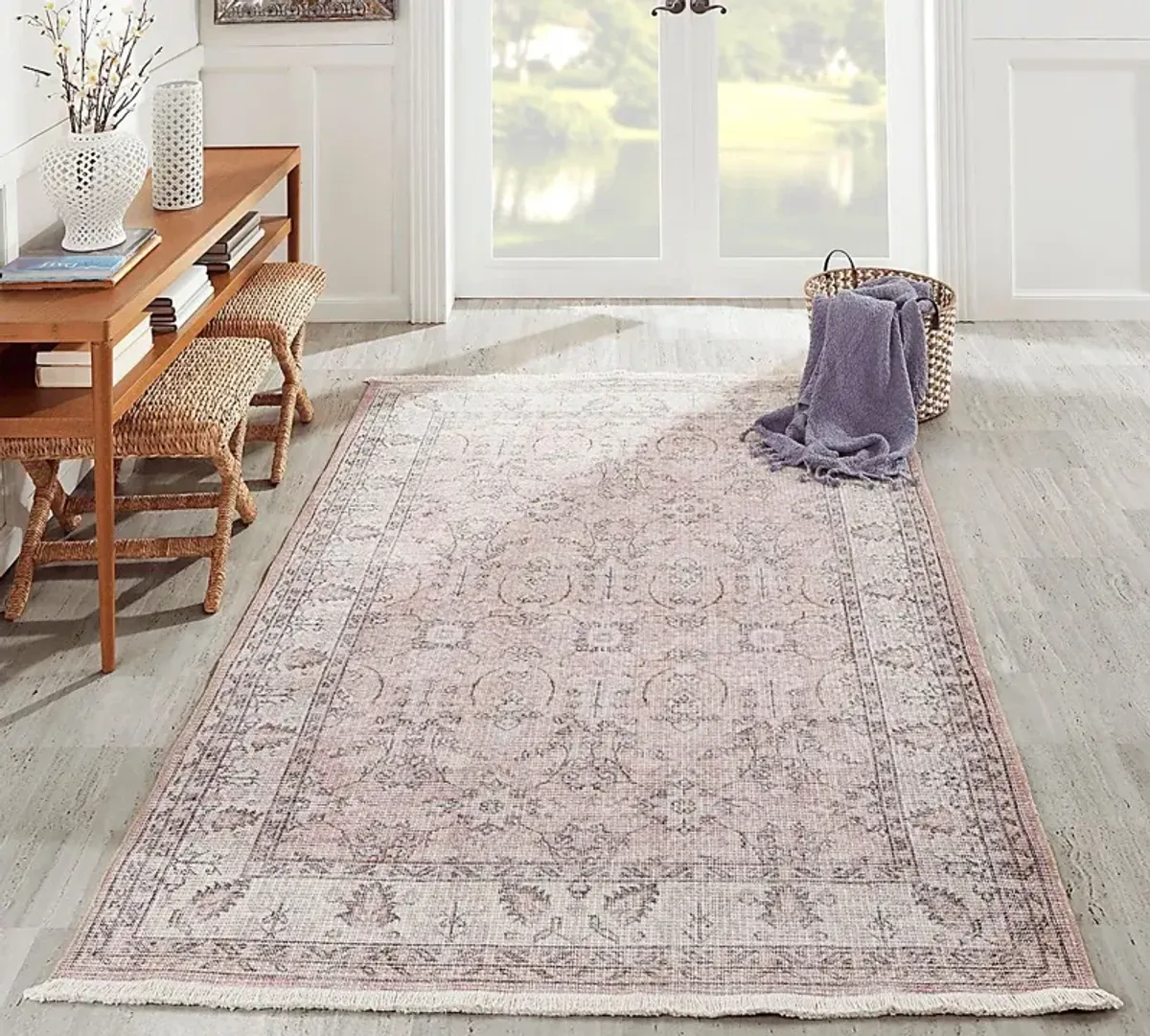 Roseris Pink 3' x 5' Rug