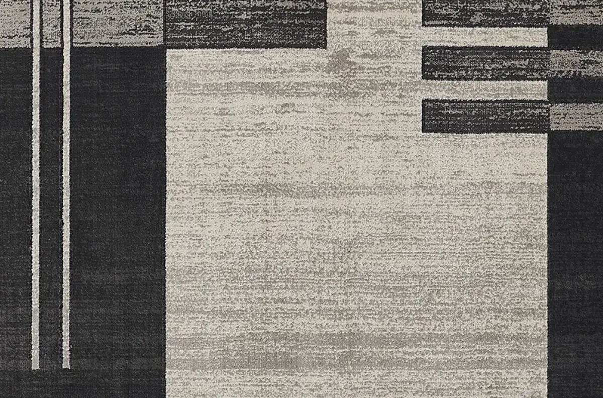 Jenzen Black 3'10 x 5'7 Rug