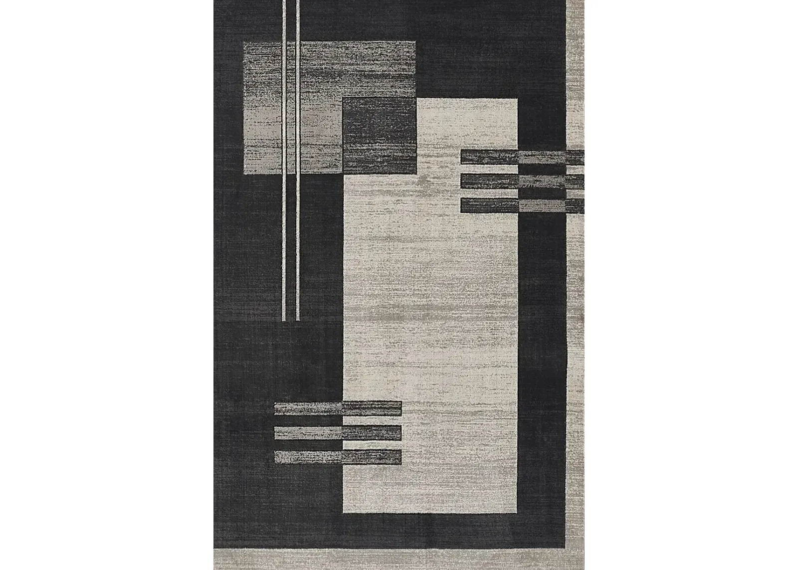 Jenzen Black 3'10 x 5'7 Rug