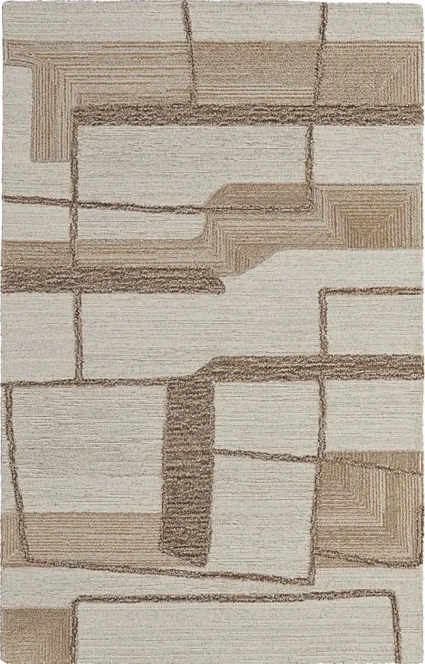 Kutubo Brown 3'6 x 5'6 Rug