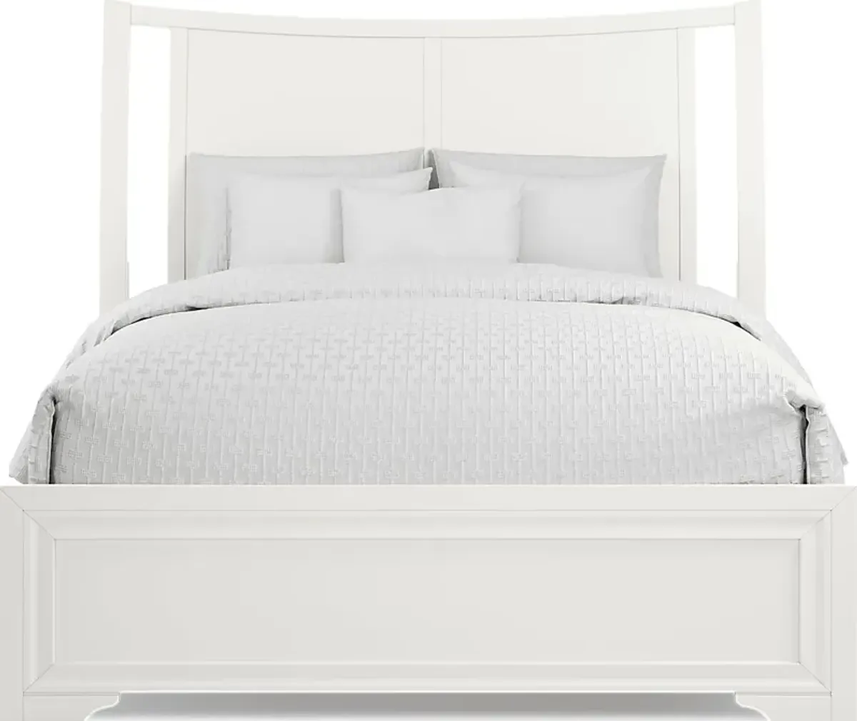 Belcourt White 7 Pc Queen Sleigh Bedroom