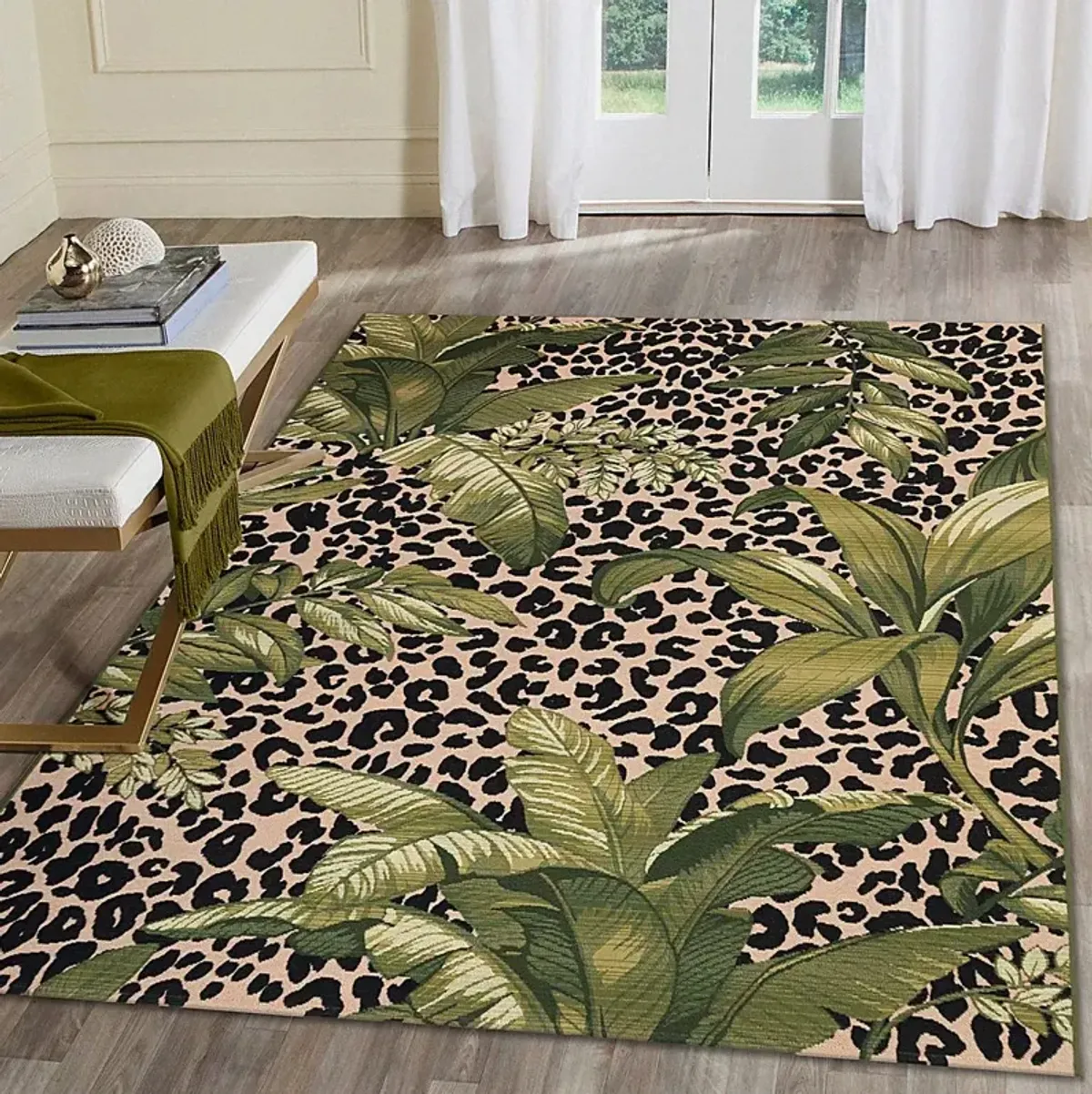 Willtown Green 4'10 x 7'6 Indoor/Outdoor Rug