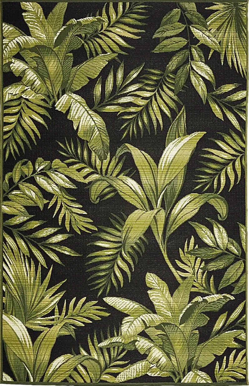 Guthrie Black 4'10 x 7'6 Indoor/Outdoor Rug