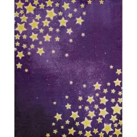 Kids Starry Sky Purple 3'4 x 5' Rug
