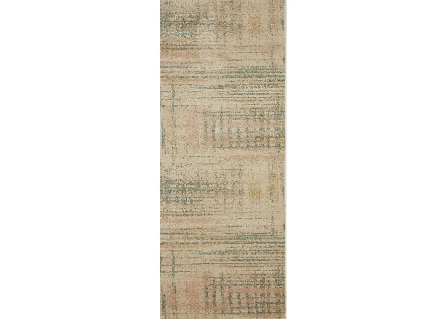 Freetou Brown 2'3 x 7'6 Runner Rug