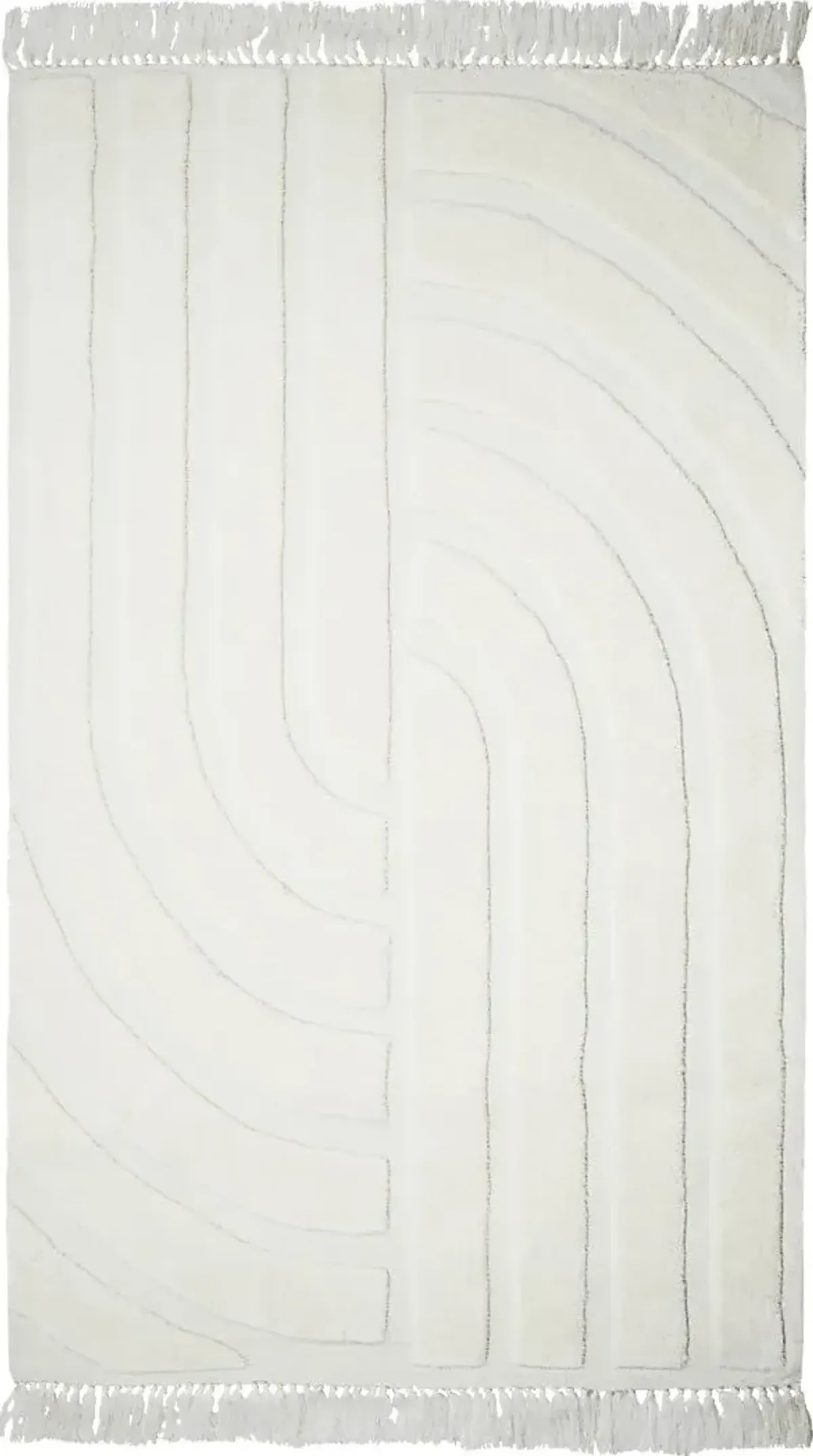 Hemdale White 5' x 8' Rug