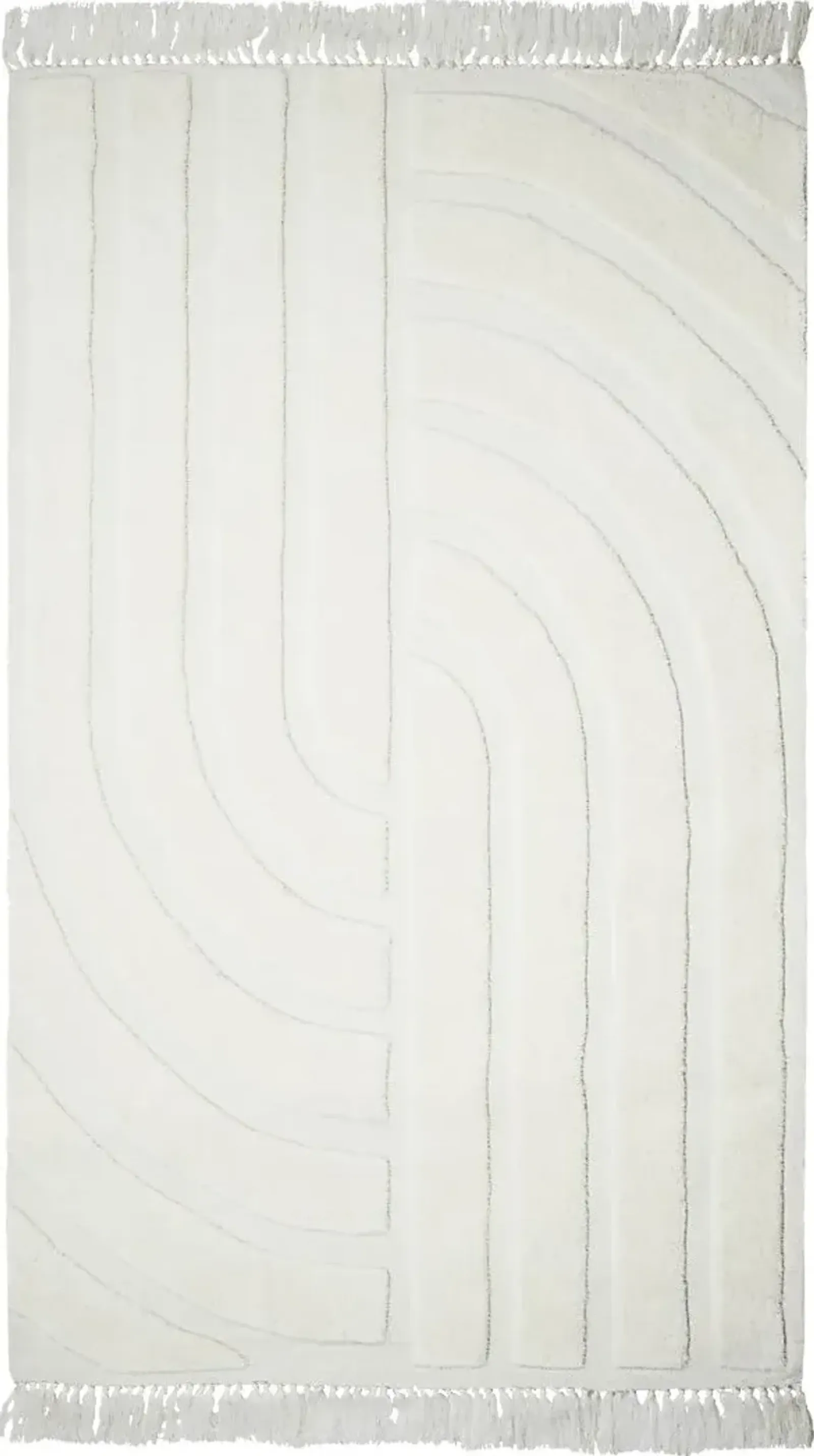 Hemdale White 5' x 8' Rug