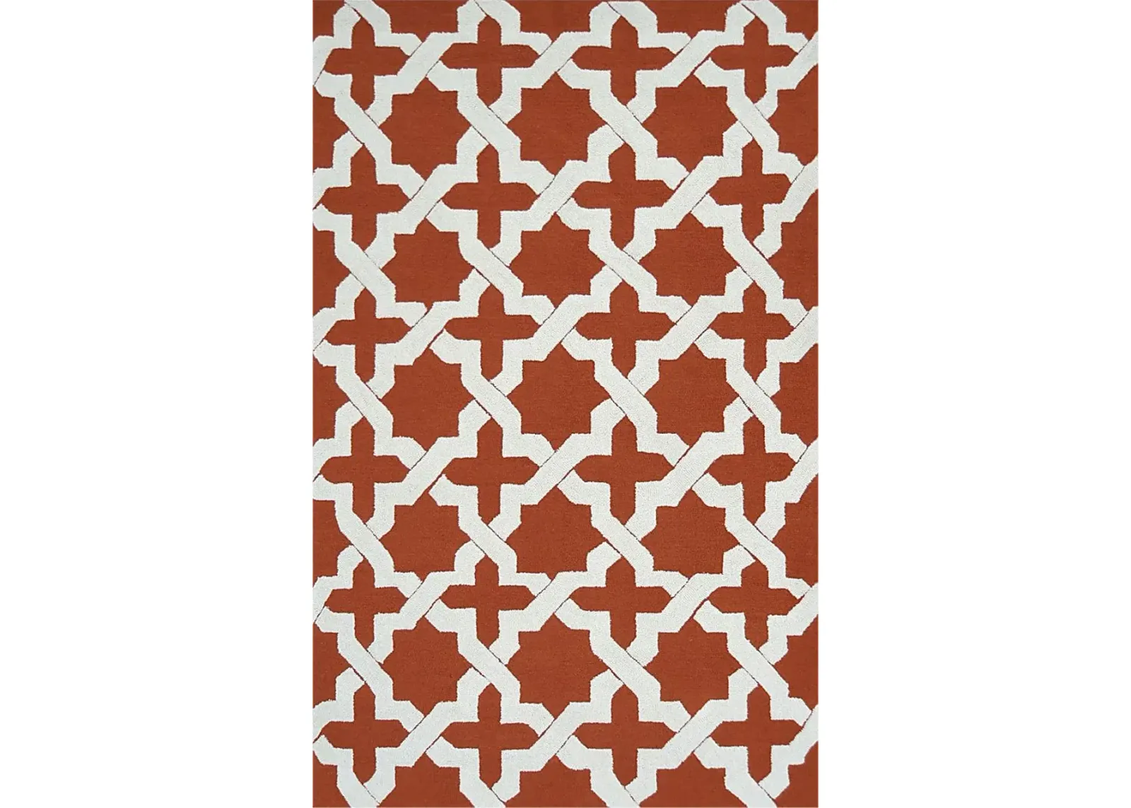 Qantio Orange 5' x 8' Indoor/Outdoor Rug