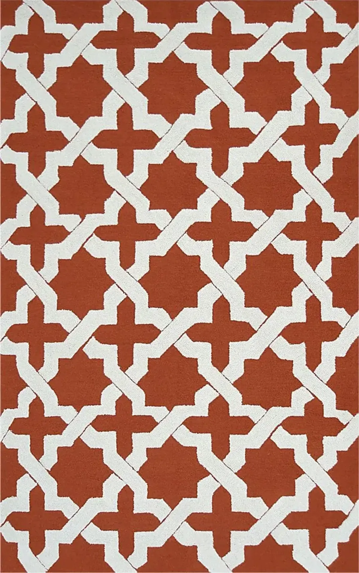 Qantio Orange 5' x 8' Indoor/Outdoor Rug