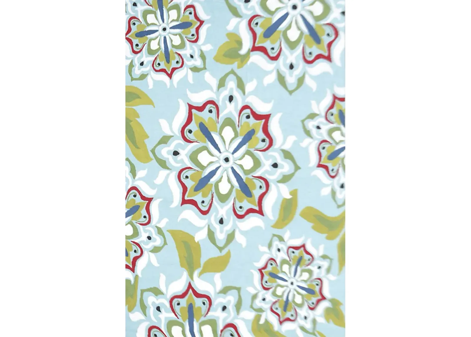 Sarmur Light Blue 5' x 8' Indoor/Outdoor Rug