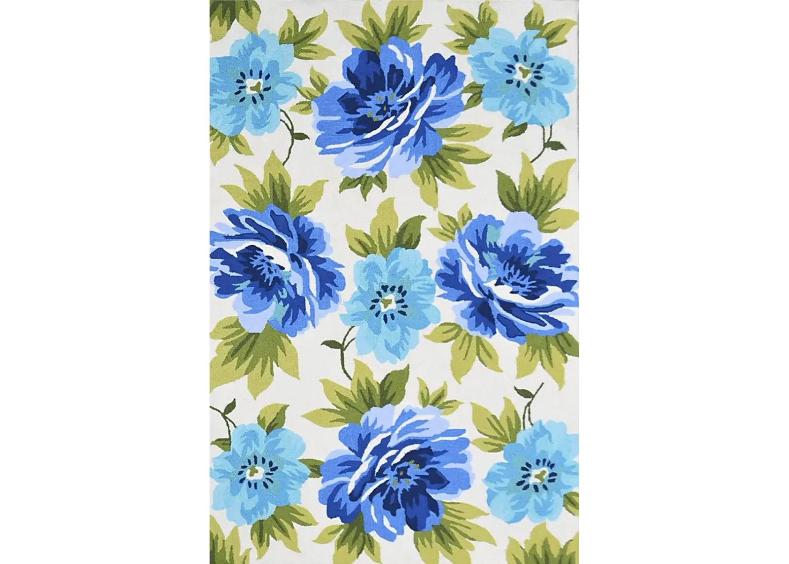 Affame Blue 5' x 8' Indoor/Outdoor Rug