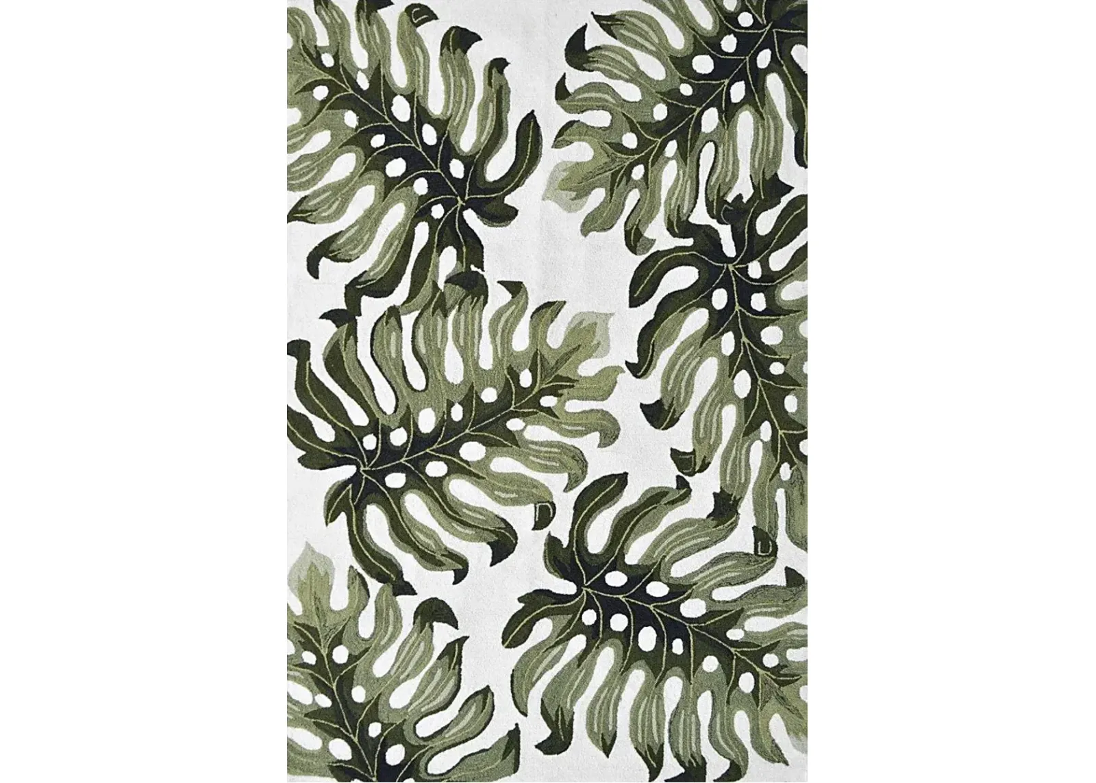 Alteree Green 5' x 8' Indoor/Outdoor Rug