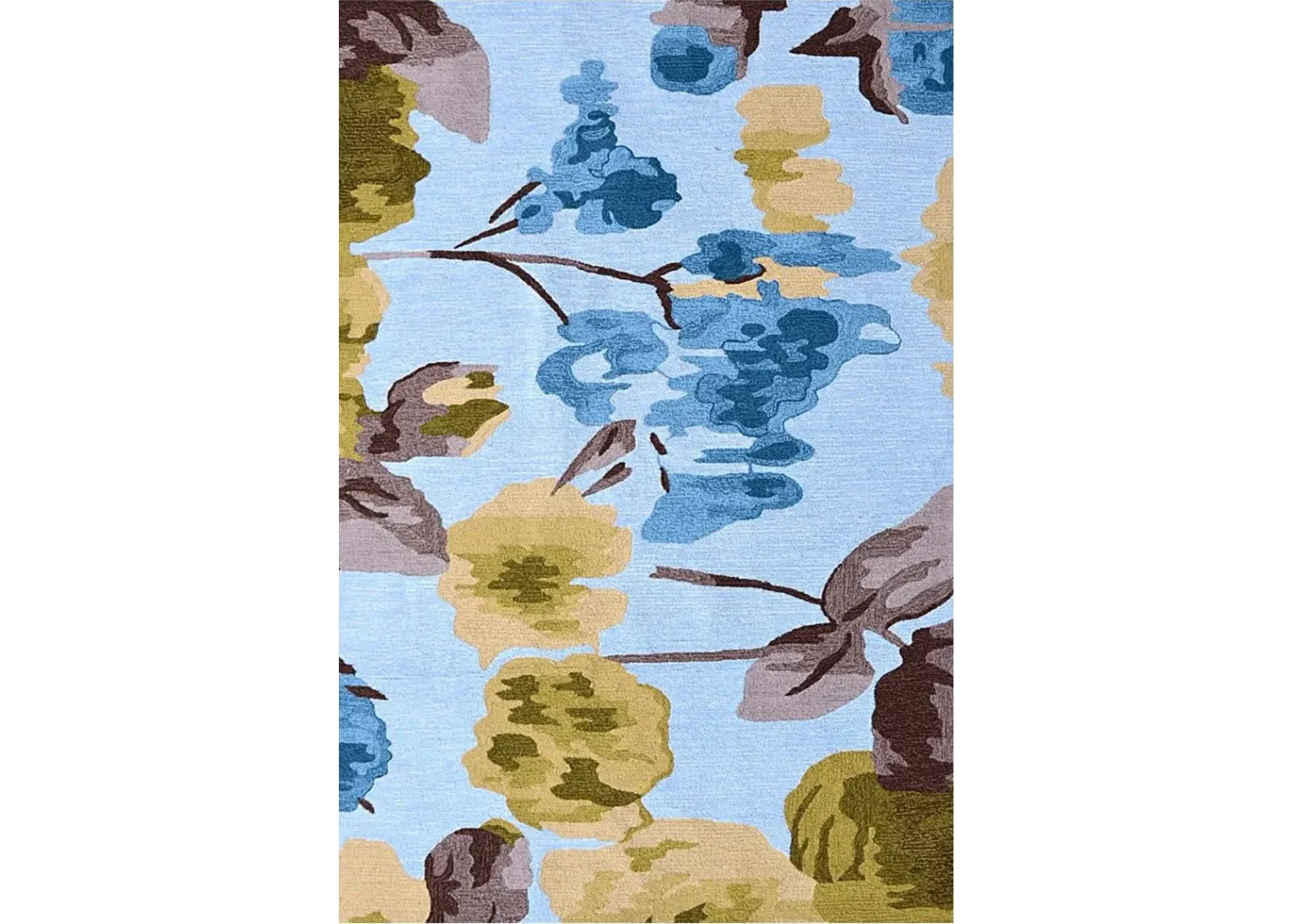 Bourmur Blue 5' x 8' Indoor/Outdoor Rug