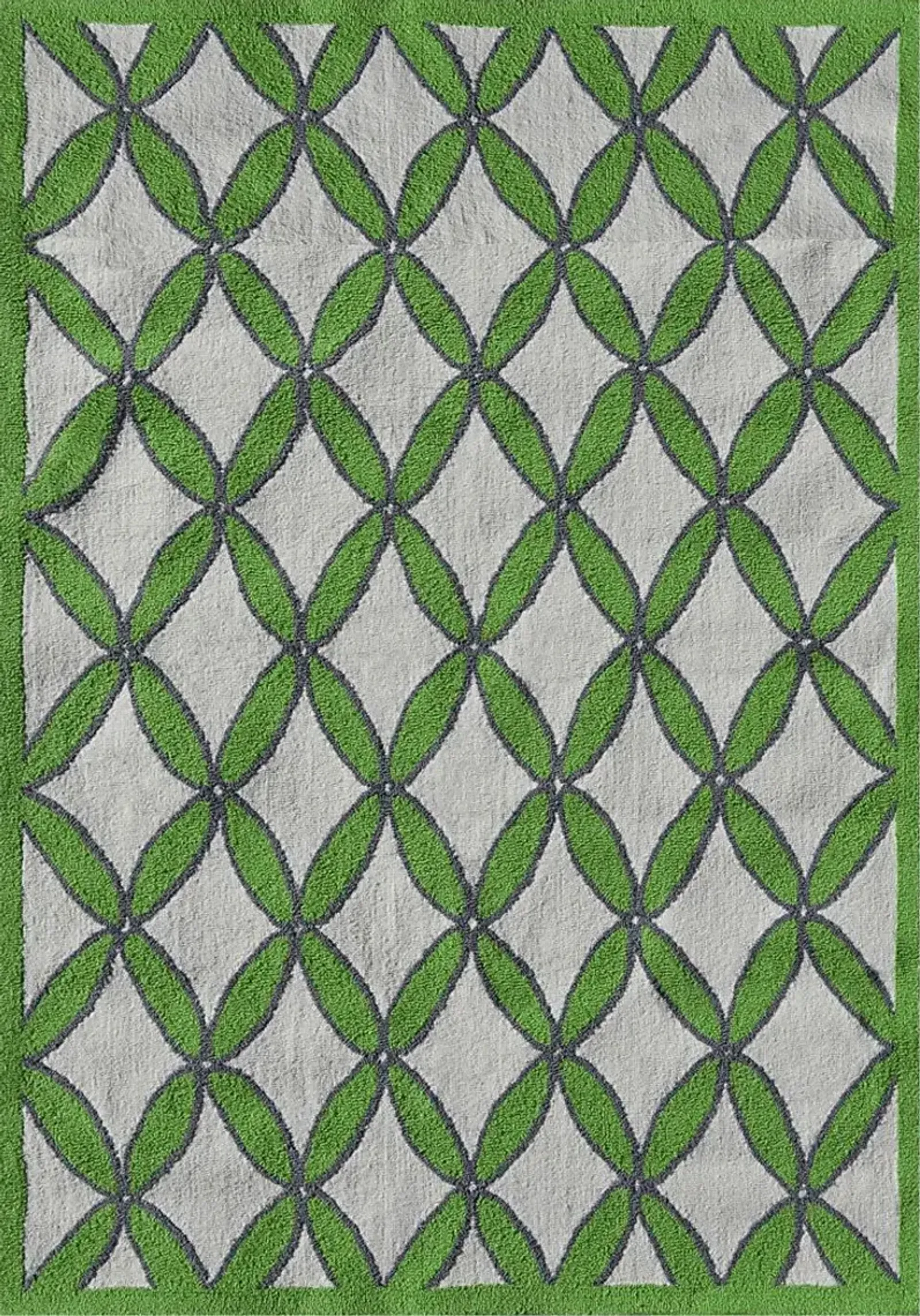 Vaveil Green 5' x 7' Indoor/Outdoor Rug